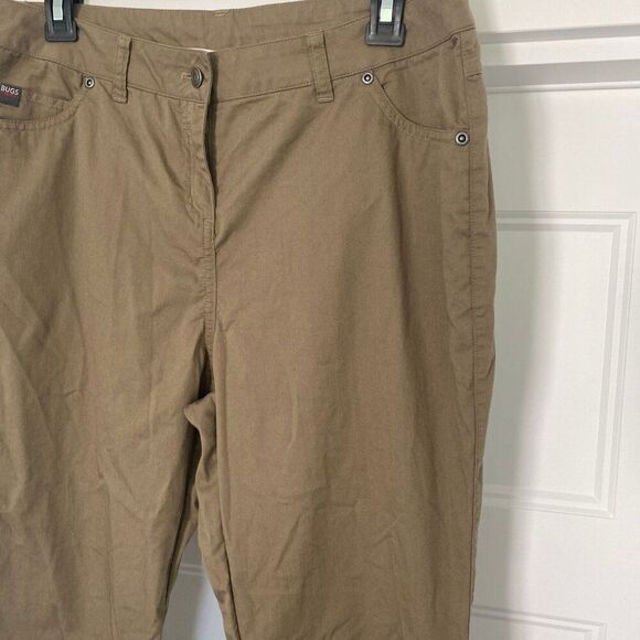 ExOfficio Insect Shield Pants Women Size 10 Khaki Tan Mid-Rise Hiking Nomad Pant - Picture 3 of 8